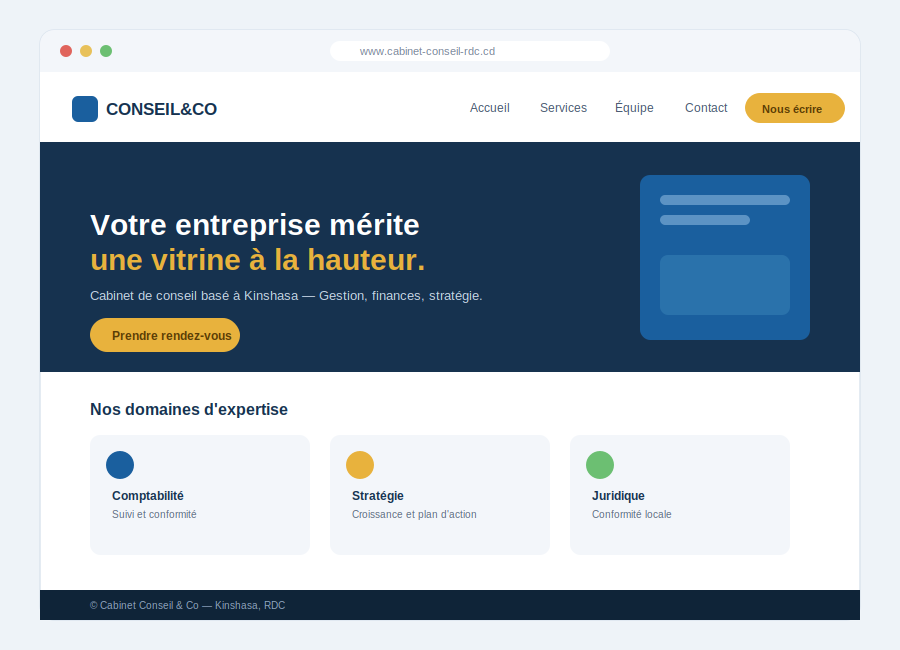 Création de site web